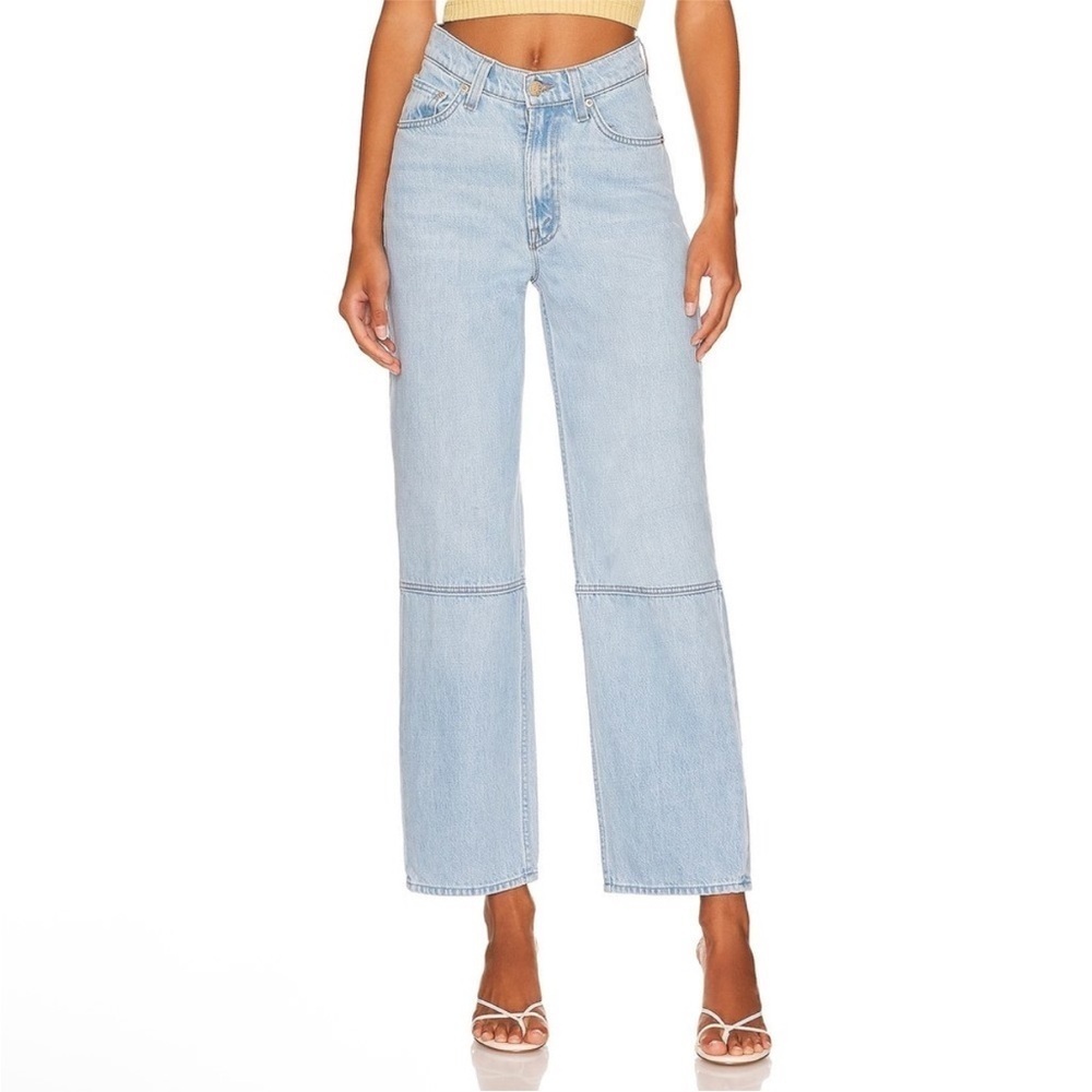 Mother Snacks High Waisted Double Stack Seamed Ankle in Just A Nibble